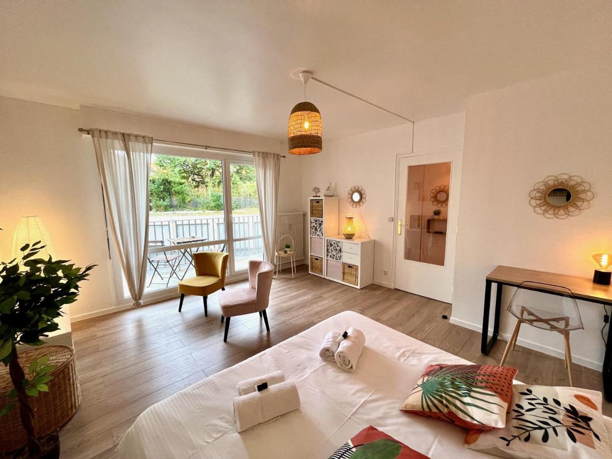 Nihal, Studio Proche Zenith Avec Parking Et Balcon Caen Extérieur photo