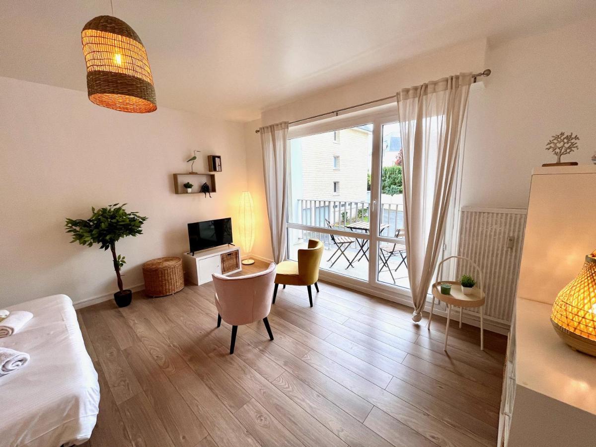 Nihal, Studio Proche Zenith Avec Parking Et Balcon Caen Extérieur photo